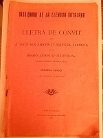 Coberta de Lletra de convit 