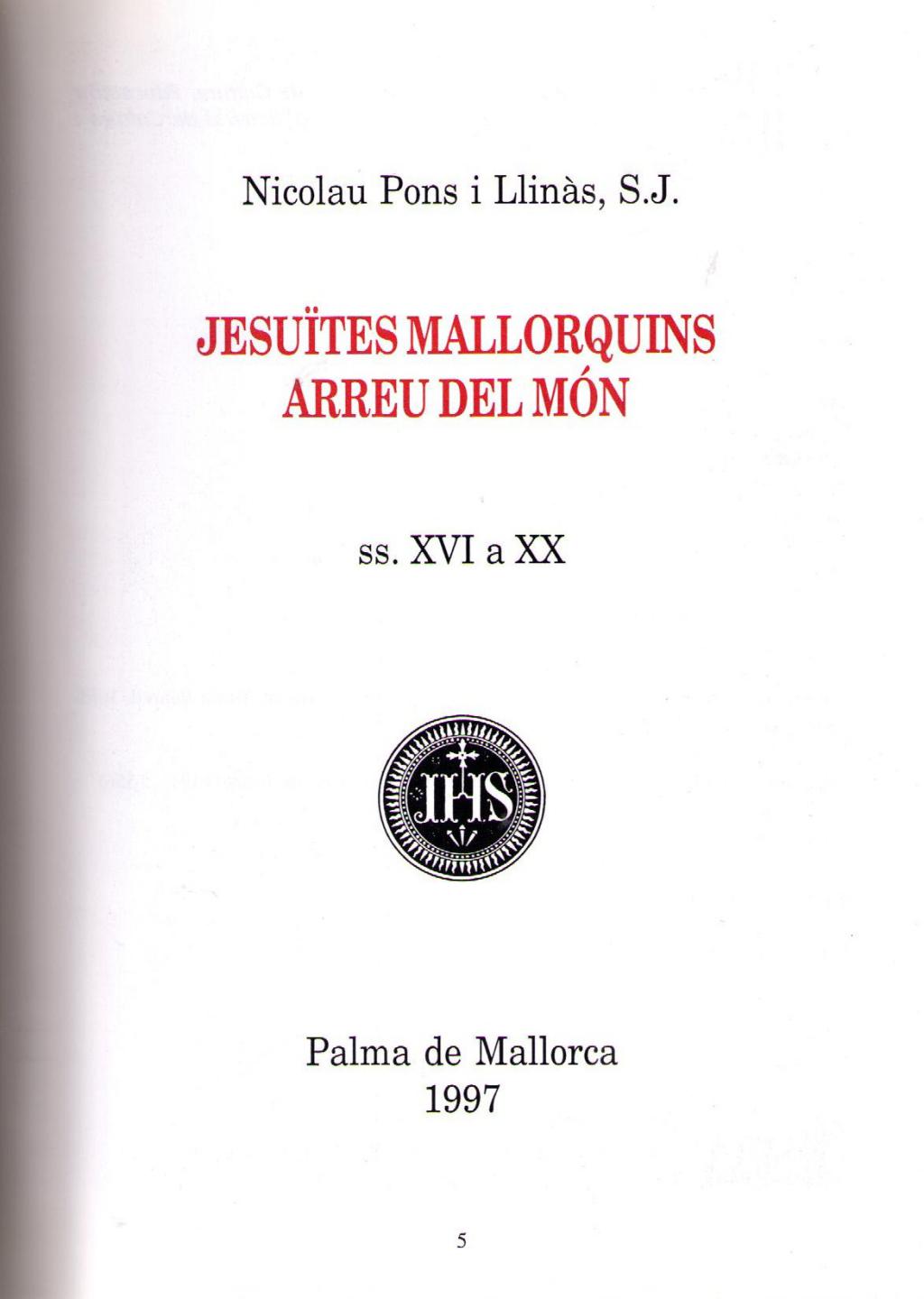 Coberta de Jesuïtes mallorquins arreu del món